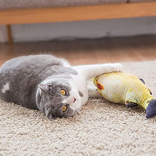 Futurekart Pet Cat Toy Simulation Fish Interactive Kitten Chewing Scratching Play Fun Toys 3