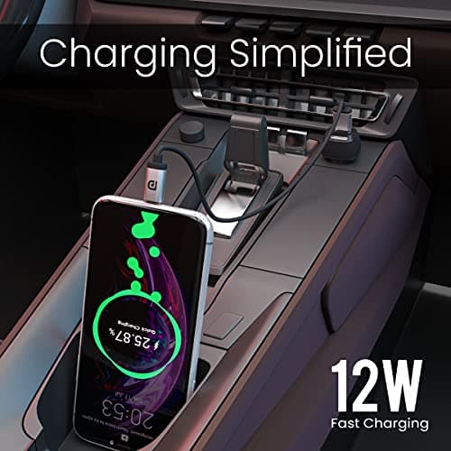 Portronics Car Power 5 12W Fast Car Charger Comes with Micro USB Cable (Black) 5