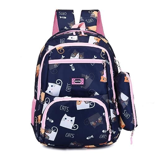 Tinytot 24 Litre, Stylish & Trendy Water Resistant Hi Storage School Collage Travel Backpack Bag for Girls, 16 Inch