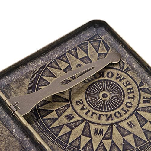 HEAVENGLOW Men's Cigarette Case Holder with Box for 20pcs Vintage Metal Cigarette Box O|| Cigar Boxes| Cigars | Tobacciana |Collectibles 2