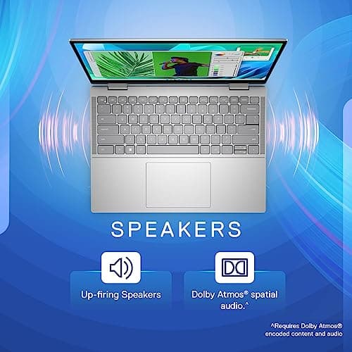 Dell Inspiron 7430 2in1 Touch 13th Gen Laptop, Intel Core i3-1315U Processor, 8GB, 256Gb SSD, 14.0" (35.56cm) FHD+ Display, Windows 11 + MSO'21, Backlit KB + Finger Print, Silver,Thin & Light- 1.58kg 3
