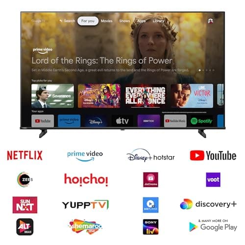 Hisense 126 cm (50 Inches) 4K Ultra HD Smart LED Google TV | Dolby Atmos, HDR10, Super Bright Panel | 30W Powerful Speaker | Google Assistant & Voice Control | 50E63N (Black) 3