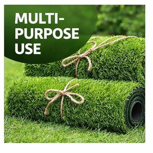 Homitecture 25 MM High Density Artificial Grass Bathmat Carpet Mat for Balcony Multipurpose Entryway Floor Doormat for Lawn Garden Terrace & Office (37 X 57 Cm, Green Pack of 2) 2