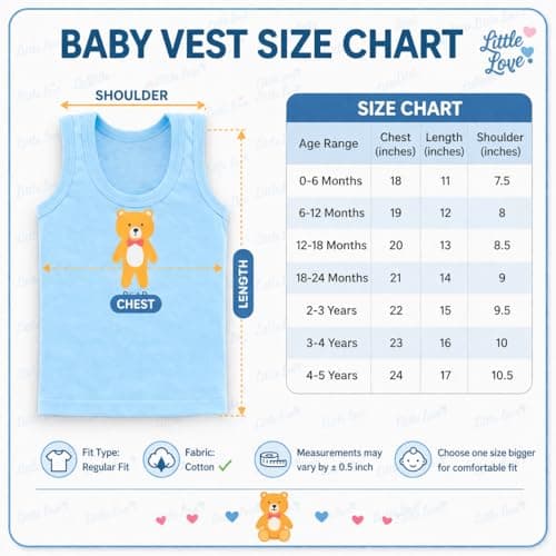 ZOZO SALES Unisex Baby Vest Sleeveless Cotton Baniyan | Kid's Sando Baniyan, Kids Vest | Soft & Breathable Baby Jabla |Toddler Innerwear for Boys & Girls, Cute Animal Print | Multicolor Pack of 6 5