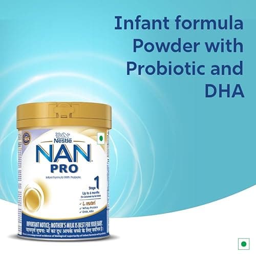 NAN PRO Stage 1 Infant Formula Milk Powder for babies (Up to 6 months) - with Probiotic, 400g Tin with Smartlid 3