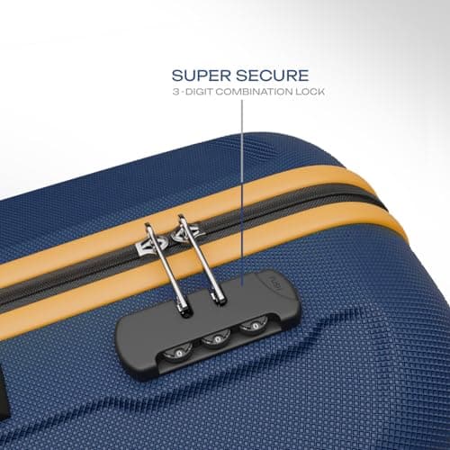 Safari Large Thorium Neo 8 Wheels 77 Cm Check-in Trolley Bag Hard Case Polycarbonate 360 Degree Wheeling System Luggage, Trolley Bags for Travel, Suitcase for Travel, Graphite Blue 4