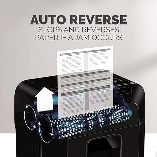 Fellowes AutoMax 100MA 100-Sheet Micro-Cut Autofeed 2-in-1 Paper Shredder for Office/Small Office 3