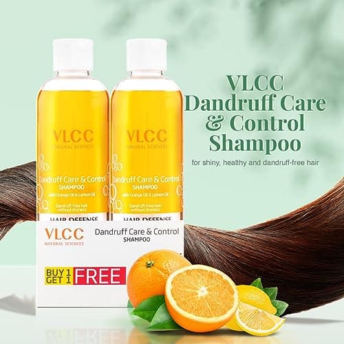 VLCC Dandruff Care & Control Shampoo - B1G1-350ml X 2 (700ml) | Anti-Dandruff Shampoo | Scalp Health, Deep Scalp Cleaning | With Orange & Lemon Oil. 6
