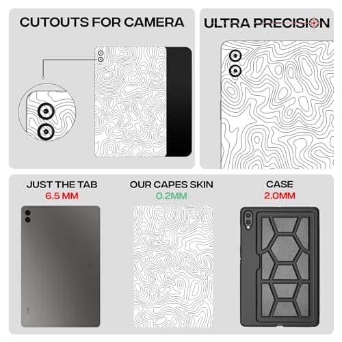 Capes Tablet Skins Compatible with Samsung Galaxy Tab S8 Ultra 5G | Ultra-Thin Protective Film | Anti-Scratch Vinyl Decal Skin | Not Case/Cover (Tornado, Back Skin) 4