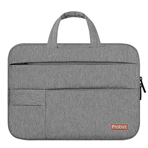 Probus 15.6 Inch Laptop Sleeve Briefcase Notebook Case Cover Handbag Business Office Travel Bag(Grey)