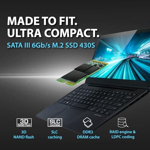 Transcend 512GB M.2 2242 Internal (SSD) Solid State Drive | SATA III 6Gb/s | SSD 430S | 3D NAND | Read/Write - up to 560/500 MB/s | 280 TBW | 5 Yrs. Warranty | TS512GMTS430S 3