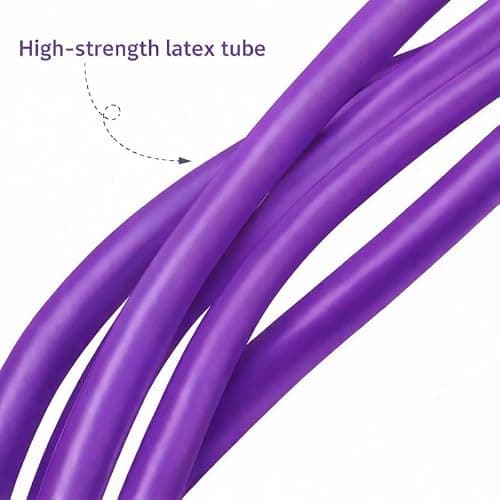 RK Prime™ Pull Reducer Resistance Band – 4-Tube Yoga Pedal Puller for Tummy, Waist & Full Body Workout | Natural Rubber | Arm & Leg Exercise | Home Gym | Men & Women | Made in India 4