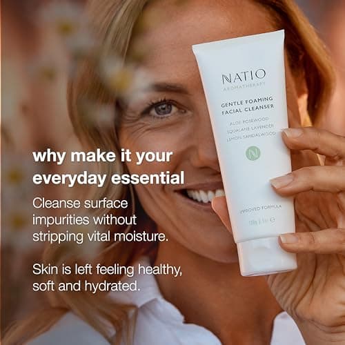 Natio Australia Aromatherapy Gentle Foaming Facial Cleanser, 100 ml - Face Cleanser with Aloe Vera - Face Wash for Moisture Balance for All Skin Types 4