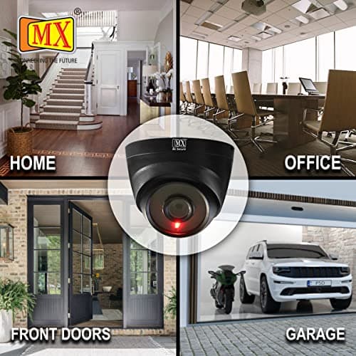 MX Dummy CCTV Camera Dome Camera (Fake Camera No Audio/No Video) with Battery Operated Red Led Light is Ideal for Home & Office (Battery Not Included) 4