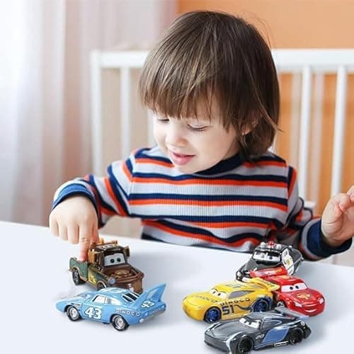 Galaxy Hi-Tech Mini Metal Die Cast Car Set of-6 Toy Vehicle Play Set Free Wheel High Speed Unbreakable Car for Kids, Small Racing Exciting Playtime Adventures, Movie Vehicles for Kids 4