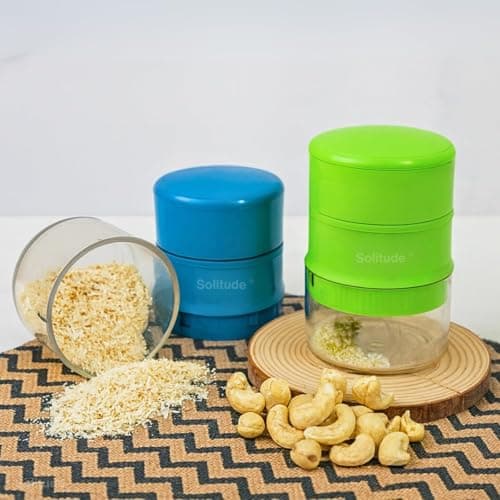 Solitude High Precision Dry Fruit Cutter & Slicer | Built-in Storage Convenience with Effortless Slicing for Almonds, Cashews & More (Stainless Steel, 1 Piece) 3