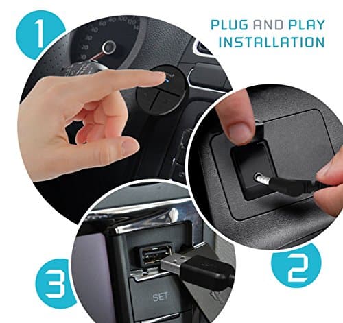 Tantra Fluke Pro Bluetooth Receiver 5.0 Bluetooth Kit for Car (Black) 3