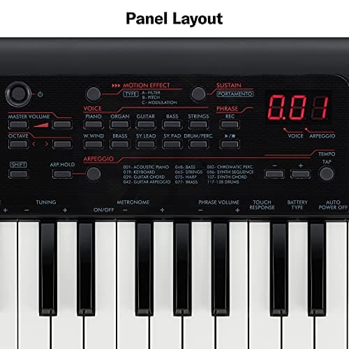Yamaha PSS-A50 Portable Mini Keyboard – 37 Keys, Black, Compact & Lightweight, Built-in Sounds & Rhythms, Battery Operated, Ideal for Beginners & Travel 5