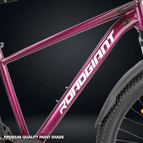 ROADGIANT Squad 26T | MTB | Steel Bicycle | Dual Disc Brakes | Single Speed | Front Suspension | Unisex|for All-Terrain Riding (Purple) 3