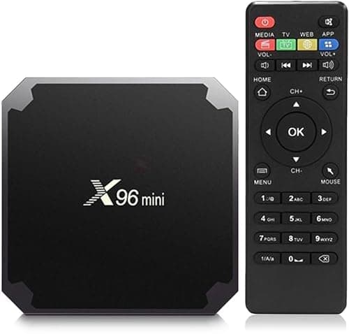 X96 Mini Android 11.1 TV Box with 2GB Ram 16 Storage, Quad Core Processor, Inbuilt Media Player and Chrome Browser, LAN, 2 USB Port, SD Card Slot, Black