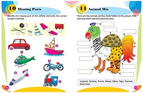 GIKSO Combo of Activity Books – 1 and 2 for Kids Age 3-7 Years Old Pack of 2 Books | Brain Booster 2