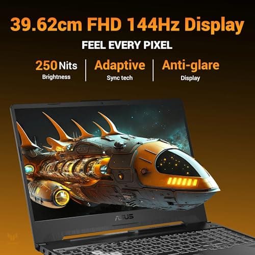 ASUS TUF A15 (2026), AMD Ryzen 7 170,RTX 3050-4GB,16GB RAM (Upgradeable),512GB SSD,FHD, 15.6"(39.6 cm),Windows 11,M365 Basic(1 Year),Office 2024, Graphite Black, 2.3 Kg, FA506NCQ-HN007WS,Gaming Laptop 5