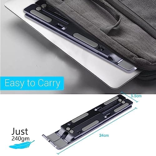 My Buddy K Portable Laptop Stand with Adjustable Height, Foldable, OverHeating Protection for Laptops & MacBooks 4