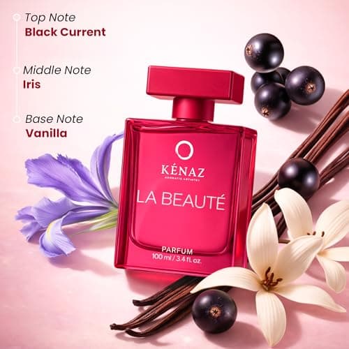 KENAZ La Beauté Women Perfume 100ml | Dubai Crafted | Floral, Fruity Gourmand With Black Currant & Pear | Luxury Parfum for Woman | Long Lasting Perfume for Women | 20% Fragrance Oil 2