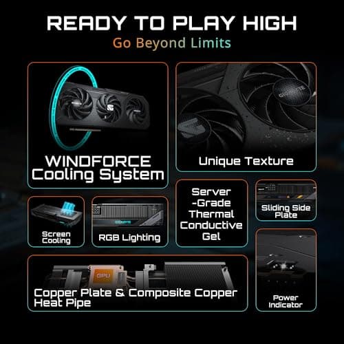 GIGABYTE Radeon RX 9060 XT Gaming 8G Graphics Card, PCIe 5.0, 8GB GDDR6, GV-R9060XTGAMING-8GD Video Card 3