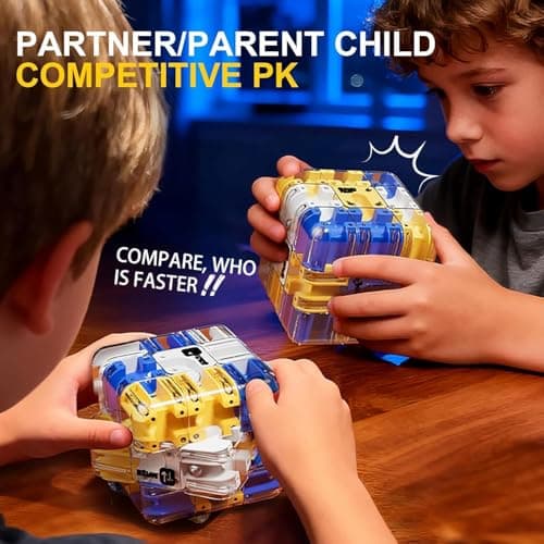 BYKOINE 3D Maze Cube Ball Puzzle Game – Labyrinth Brain Teaser Toy for Kids & Adults 3D Labyrinth Puzzle Ball – Brain Teaser Maze Game for Logical Thinking & Focus (Multicolor) 3