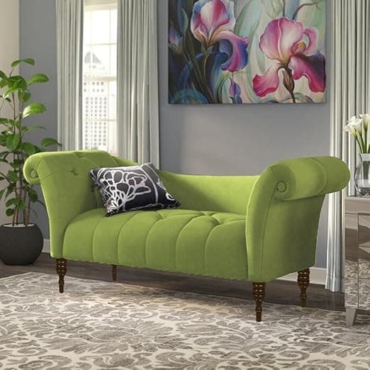 Rosewood 2-Seater Settee Sofa Diwan Couch for Home and Living Room