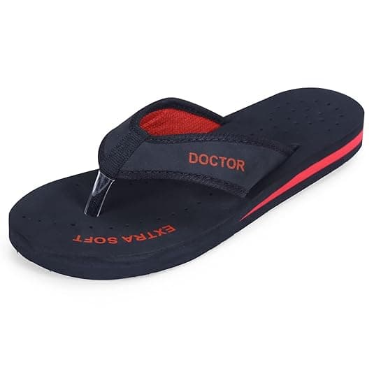 DOCTOR EXTRA SOFT Doctor Slippers for Women Orthopedic Diabetic Pregnancy Non Slip Lightweight Comfortable Flat Casual Stylish DR Chappals and House Flip flops For Ladies & Girl’s D-22