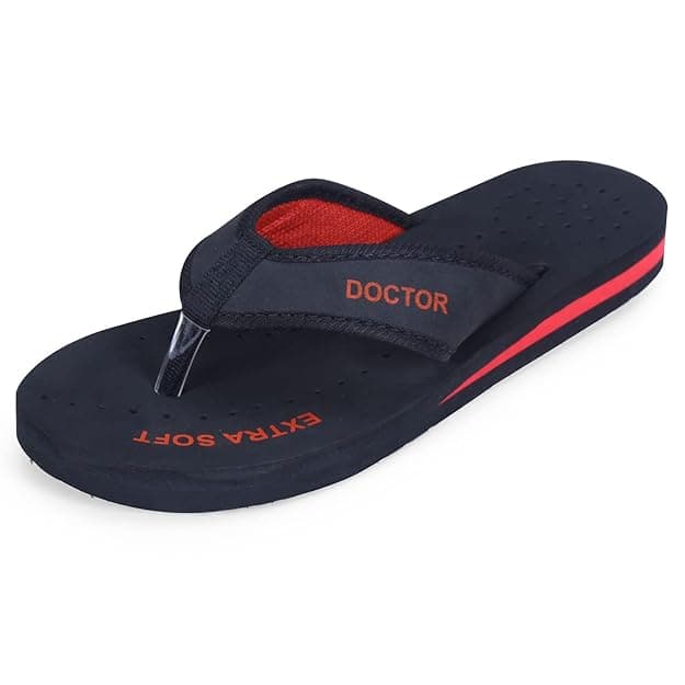 DOCTOR EXTRA SOFT Doctor Slippers for Women Orthopedic Diabetic Pregnancy Non Slip Lightweight Comfortable Flat Casual Stylish DR Chappals and House Flip flops For Ladies & Girl’s D-22