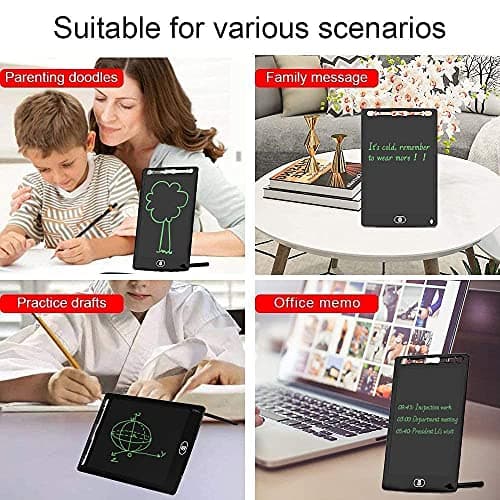 Buddies Cart LCD Writing Tablet 8.5 Inch Screen, Kids Toys, Writing Tablet Kids Toys for Boys 4 Years Toys for 5+ Years Boys, Best Birthday Gift Drawing Tablet, E-Note Pad, Remove Button Multicolor 3