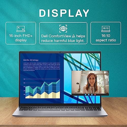 Dell Vostro 5630 13th Gen Laptop, Intel i5-1335U/16GB LPDDR5/512GB SSD/16.0" (40.64cm) FHD+ with Comfort View Support,16:10 Aspect Ratio/Windows 11+MSO'2/McAfee 15 Month/Titan Grey/FHD Camera/1.90kgs 2