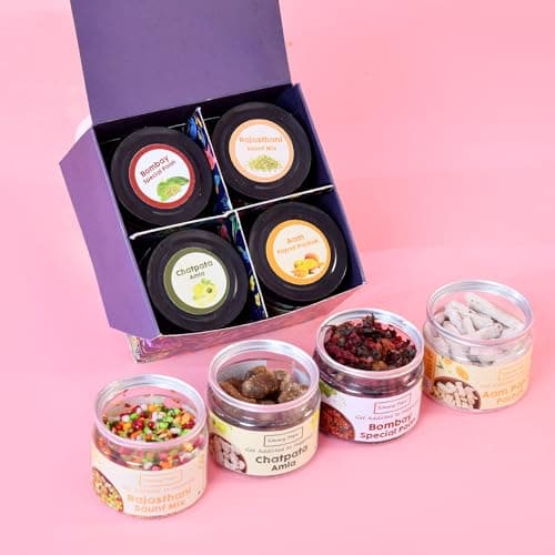 Tummy Pops Flavour Carnival Food Gift Hamper | Chatpata Amla, Bombay Paan, Aam Papad, Rajasthani Saunf | Indian Snacks & Mouth Freshner 2