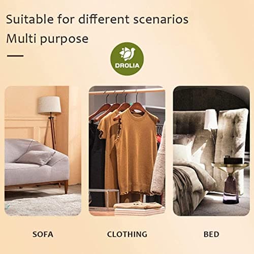 DroliaFresh Premium Coat Brush Dust Remover for Clothes, Suitable for Cloth Cleaning and as Lint Remover for Blazers, Jackets & Suits. Polished Hardwood PP Bristles (Pack of 1) Brown 2