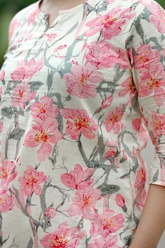 NIVAANI Cotton Night Suit Set for Women Comfortable Cotton Pajama Set for Ladies | Summer Night Dress (RAD Rose, 3XL) 5