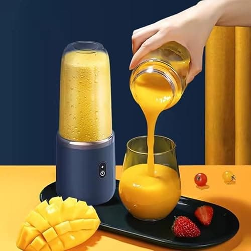 Juicer for Home TEKCOOL Portable Blender Electric Juicers Fruit Mixers USB Rechargeable Smoothie Mini Personal Juicer 6 Blades 3Gears with 1500 Mah Rechargeable Battery-Smoothie Blender. 2