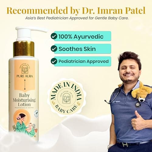 Pure Aura Rich Baby Moisturising Lotion 100ml | Nourishing Cream for Soft & Sensitive Skin | Ayurvedic & Chemical-Free | Daily Use | Safe for Newborns Baby & Kids | Doctors Recommended | Made in India 2