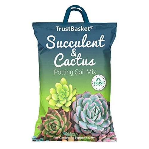 TrustBasket 100% Organic Succulent and Cactus Potting Soil Mix-5kg Premium Potting Mix with Perlite, Well-Drained & Aerated, Ideal for Succulents, Cacti, Root Growth | Soil for Indoor & Outdoor Plants