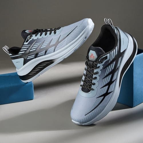 Campus Men's RELTO L Grey/Black Running Shoes - 8UK/India 1 Pair 2