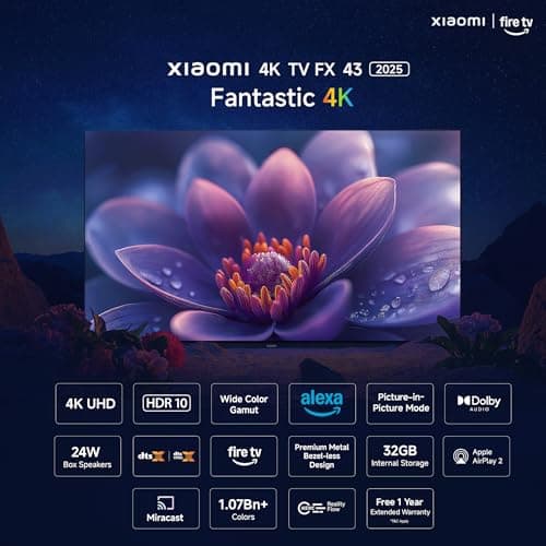 Xiaomi 108 cm (43 inch) FX Ultra HD 4K Smart LED Fire TV L43MB-FIN 2