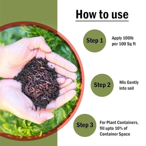 ORILEY Organic 5 Kg Vermicompost 100% Natural Khaad Fertilizer for Plants & Vegetables Nutrient-Rich Cow Dung Based Earthworm Manure Compost Improves Plant Health, Water Retention & Soil Quality 4