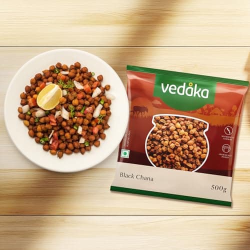 Amazon Brand - Vedaka Popular Unpolished Black Chana, 500 g 5