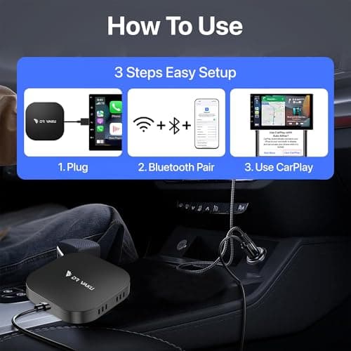 DR VAKU MUSEPRO 2025 Upgraded Wireless CarPlay Adapter, 5-in-1 Apple & Android Auto Device Supports Netflix/YouTube/TF Card, Magic Ai Box for Cars from 2016 & iPhone iOS10+ 6