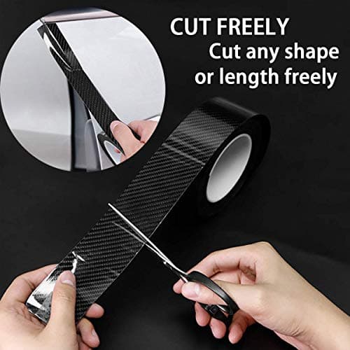 AutoBizarre Carbon Fibre High Gloss Anti Scratch Black Carbon Fiber Paint Protection Film Tape Ppf For Car Protection And Decoration - 2 Inches X 5 Meters 2