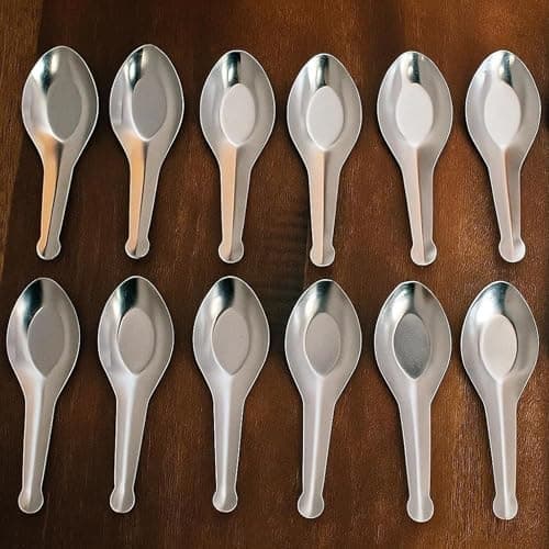 ScentRose Stainless Steel Masala Spoons Set of 12 | 3.5-Inch Mini Spoons for Tea, Sugar & Spices | Small Spoon for Masala Dabba & Kitchen Containers | Silver | Made in India