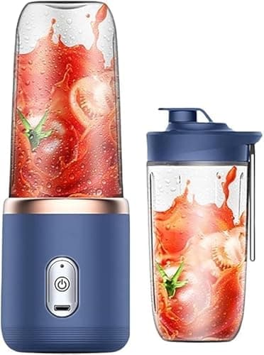 Portable Blender For Smoothie And Juices Powerful 40 Watts Juicer Blender that Can Crush Ice too Juicers Machine With 1800 Mah Rechargeable Battery-Smoothie In 400 ML. (Smoothie Blender-B, U)