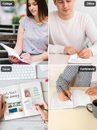 DOODLE A5 Undated Planner Notebook – 160 Pages (12-Month Planner + Notes), Soft Cover Journal with 80 GSM Paper – Motivational Quote Design, Compact Diary for Work, Study, Travel & Gifting 5